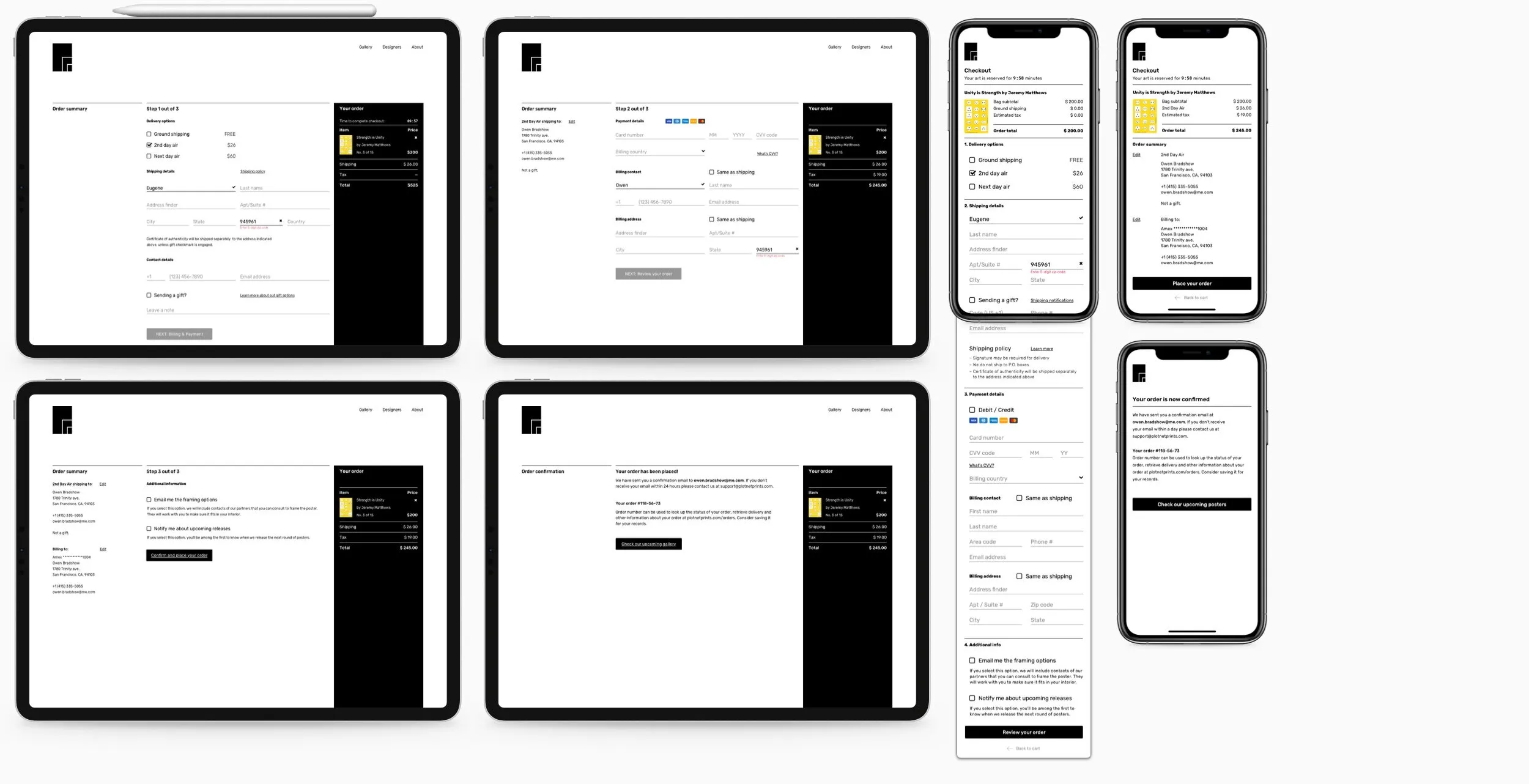 Checkout page with Apple Pay